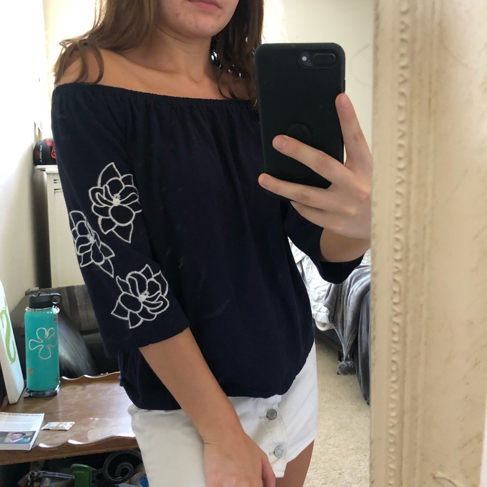 J CREW off the shoulder top